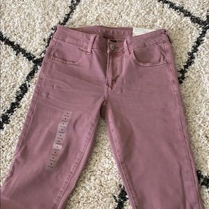 NWT AE Dusty Rose Jeggings